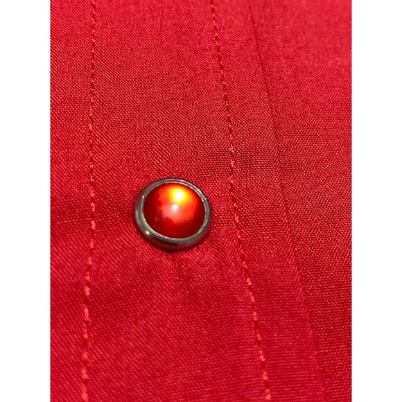 NWT “ELY CATTLEMAN” RED WESTERN SHIRT w/PEARL SNAP BUTTONS TALL MAN 3XLT - Picture 7 of 8